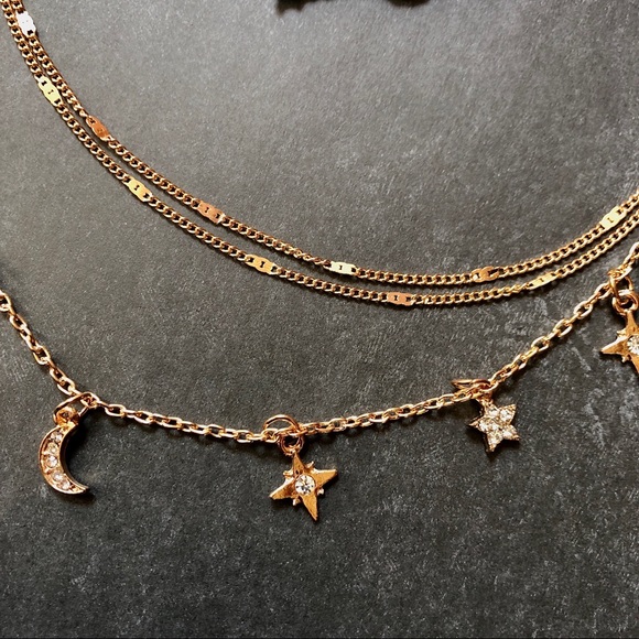 3 for $25✨3 layer starburst moon star choker - Picture 4 of 6